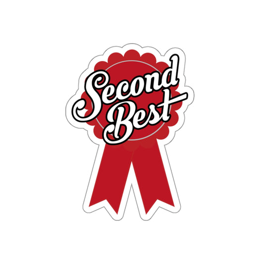 Second Best Ribbon Sticker